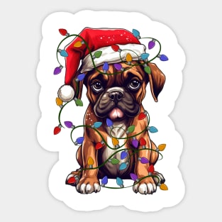 Christmas Puppy Sticker